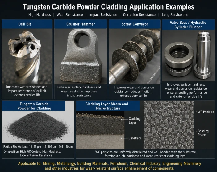 Tungsten Carbide Cladding Cases Tungsten Carbide Cladding Cases