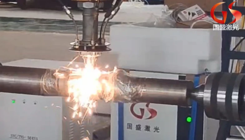 Guosheng Laser cladding a shaft Guosheng Laser cladding a shaft